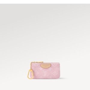 Louis Vuitton Pink Denim Coin Pouch